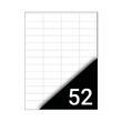 Kép 1/2 - Etikett FORTUNA 52,5x21,2mm univerzális 5200 címke/doboz 100 ív/doboz