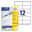 Kép 1/5 - Etikett AVERY 3424-200 105x48 mm univerzális fehér 2640 címke/doboz 200+20 ív/doboz