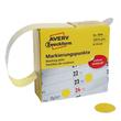 Kép 2/6 - Etikett AVERY 3856 öntapadó jelölőpont adagoló dobozban sárga 19mm 250 jelölőpont/doboz