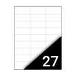 Kép 1/2 - Etikett FORTUNA 70x31mm univerzális 2700 címke/doboz 100 ív/doboz