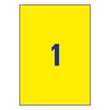 Kép 3/5 - Etikett AVERY L6111-20 210x297 mm sárga időjárásálló 20 címke/doboz 20 ív/doboz