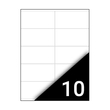 Kép 1/3 - Etikett FORTUNA 105x57mm univerzális 1000 címke/doboz 100 ív/doboz