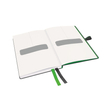 Jegyzetfüzet LEITZ Complete A/6 80 lapos kockás fekete