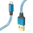 Kép 1/2 - Adatkábel HAMA Reflective USB 2.0/Lightning 1,5m kék