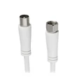Kép 1/2 - Antenna kábel HAMA F-Koax 90 dB 1,5m fehér