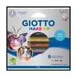 Kép 2/2 - Arcszínező ceruza GIOTTO metál 6 darabos