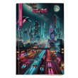 Kép 1/3 - Diák zsebkönyv REALSYSTEM papírborító 125x205mm cyberpunk 2025-2026