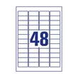 Kép 3/5 - Etikett AVERY L4736REV-100 45,7x21,2 mm univerzális visszaszedhető 4800 címke/doboz 100 ív/doboz