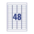 Kép 3/5 - Etikett AVERY L4736REV-100 45,7x21,2 mm univerzális visszaszedhető 4800 címke/doboz 100 ív/doboz