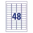 Kép 5/5 - Etikett AVERY L4736REV-100 45,7x21,2 mm univerzális visszaszedhető 4800 címke/doboz 100 ív/doboz