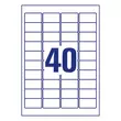 Kép 3/4 - Etikett AVERY L4770-25 45,7x25,4 mm átlátszó 1000 címke/doboz 25 ív/doboz