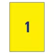 Kép 3/4 - Etikett AVERY L6111-20 210x297 mm sárga időjárásálló 20 címke/doboz 20 ív/doboz