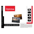 Kép 2/2 - Fehértábla mágneses OPTIMA aluminium kerettel 30x40 cm
