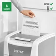 Kép 4/4 - Iratmegsemmisítő LEITZ IQ Autofeed smallOffice 100 P5 Pro mikrokonfetti 6 lap
