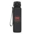 Kép 1/2 - Kulacs ARS UNA műanyag matt BPA-mentes motivációs 1000 ml Dark grey