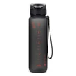 Kép 2/2 - Kulacs ARS UNA műanyag matt BPA-mentes motivációs 1000 ml Dark grey