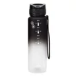 Kép 2/2 - Kulacs ARS UNA műanyag matt BPA-mentes motivációs ombre 1000 ml Black & White