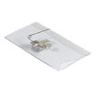 Kép 2/2 - Névjegykitűző DURABLE 54x90 mm csiptetővel és tűvel átlátszó