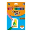 Kép 2/2 - Színes ceruza BIC Kids Tropicolors hatszögletű 18 darabos