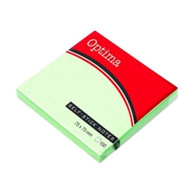 Öntapadós jegyzet OPTIMA 75x75mm pasztell zöld 100 lap