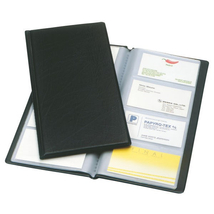 Névjegytartó ESSELTE Standard pvc borítású karton 128 db-os fekete