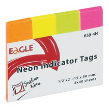 Oldaljelölő EAGLE 659-4N papír neon 4 szín