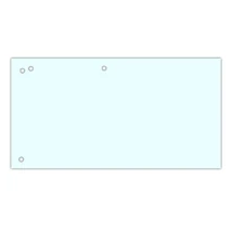 Elválasztócsík DONAU 105x235 mm karton fehér 100 darabos