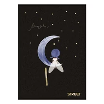 Füzet kockás STREET A/4 54 lapos Black&Gold