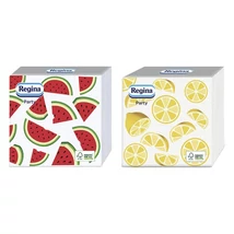 Szalvéta REGINA Party 1 rétegű 30x30 cm 1/4 hajtogatott 45 lapos vegyes mintás