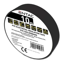 Szigetelőszalag ENTAC 19mmx10m fekete