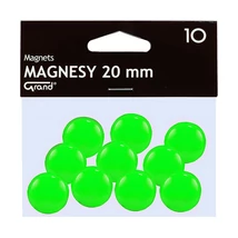 Táblamágnes GRAND 20mm zöld 10 darabos