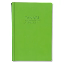 Tanári zsebkönyv PD CALENDAR műbőr A/5 heti zöld 2025-2026