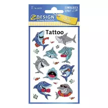 Tetoválás matrica AVERY cápák