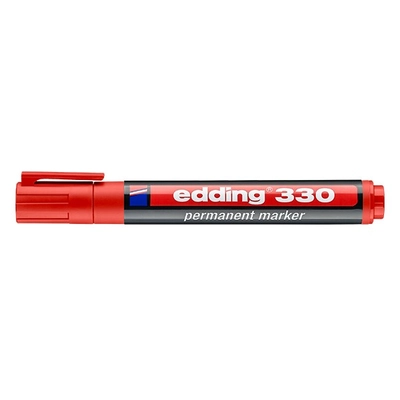 Alkoholos marker EDDING 330 vágott piros