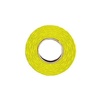Árazószalag FORTUNA 25x16mm perforált sárga 10 tekercs/csomag