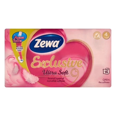 Toalettpapír ZEWA Ultra Soft 4 rétegű 16 tekercses