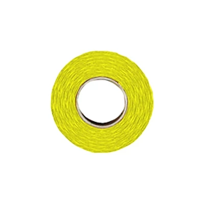 Árazószalag FORTUNA 22x12 mm perforált sárga 10 tekercs/csomag