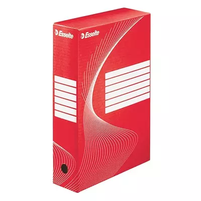 Archiváló doboz ESSELTE Boxycolor A/4  80 mm karton piros