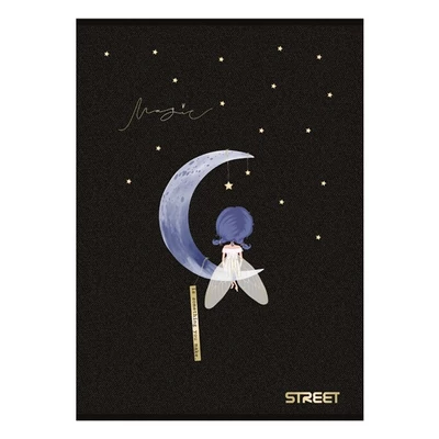 Füzet vonalas STREET A/4 54 lapos Black&Gold