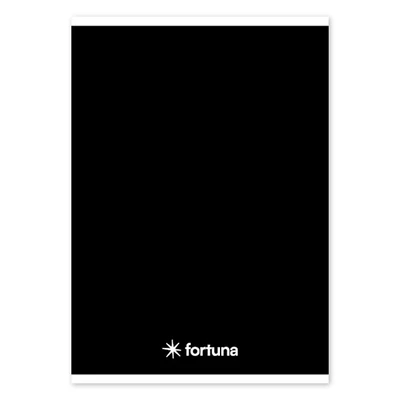 Füzet vonalas FORTUNA Monocolor A/5 32 lapos fekete