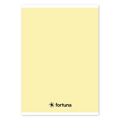 Füzet vonalas FORTUNA Monocolor A/5 32 lapos pasztell sárga