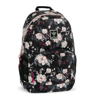 Hátizsák iskolai ARS UNA AU-14 Flowery Black
