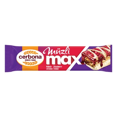 Müzliszelet CERBONA MAX málnás-citromos 30 g
