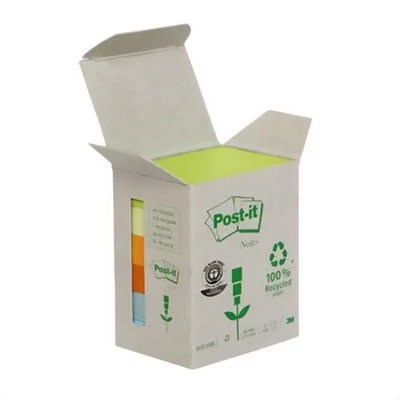 Öntapadós jegyzettömb 3M Post-it LP653-1GB 51x38mm torony 6x100 lapos