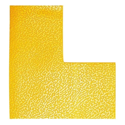 Padlójelölő L alakzat DURABLE öntapadós 100x100 mm sárga 10 darabos