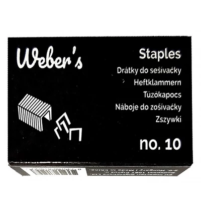 Tűzőkapocs WEBER`S No.10 1000 darabos