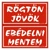 Piktogram Rögtön jövök-ebédelni mentem (kétold. tábla) piros