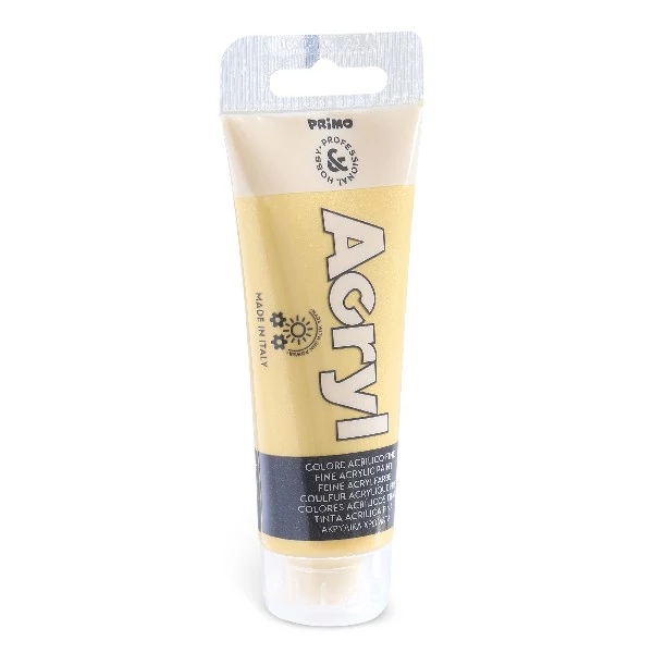 Akrilfesték PRIMO 75 ml metál arany