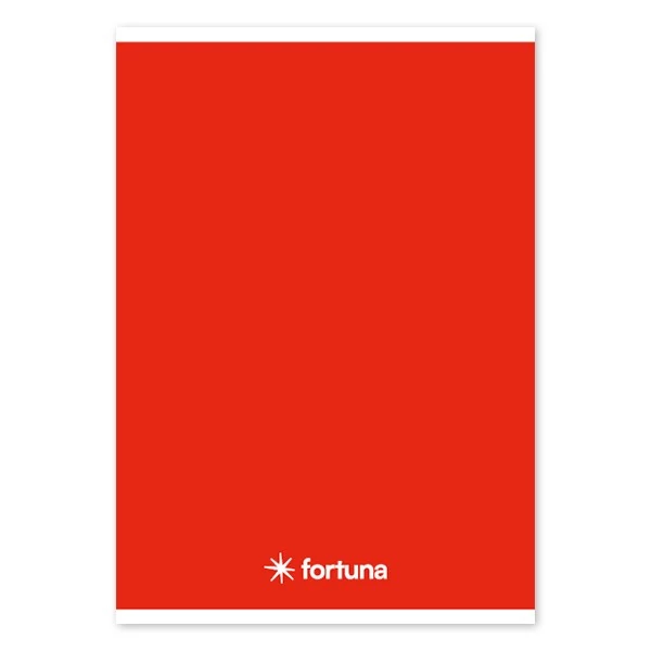 Füzet vonalas FORTUNA Monocolor A/5 32 lapos piros