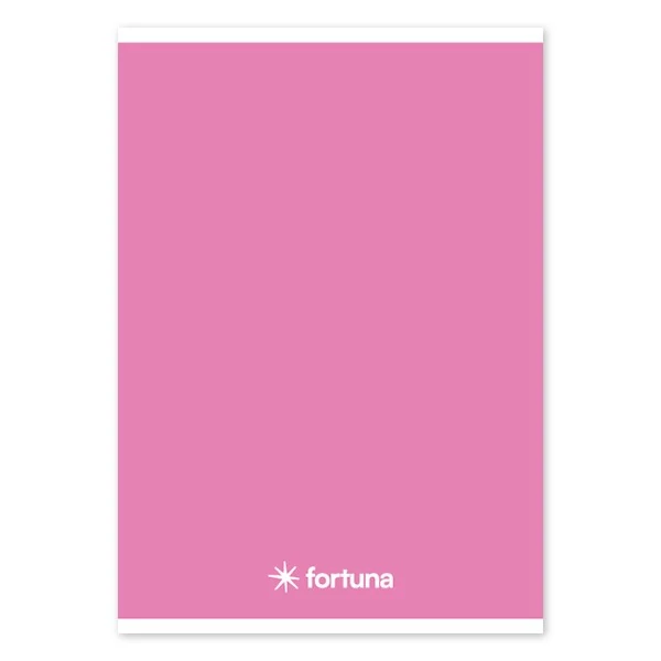 Füzet vonalas FORTUNA Monocolor A/5 32 lapos rózsaszín